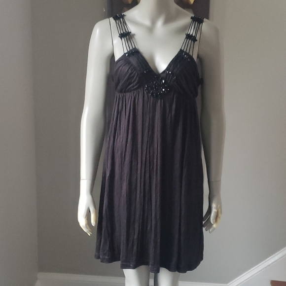 Free People Beaded Babydoll Dress NWT - Picture 1 of 10